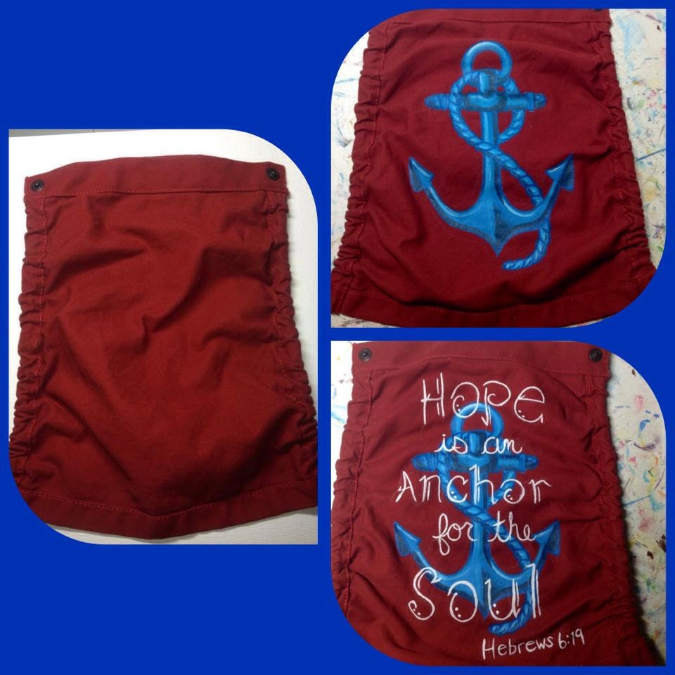 Custom Painted Tula head cover Anchor theme