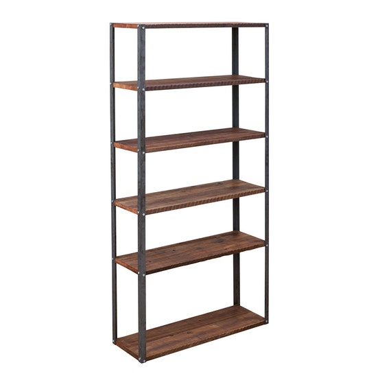 Modern Industrial Shelving Unit / Bookshelf by WaltonWoodcraft