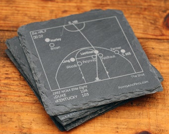 Duke Greatest Plays - Slate Coasters (Set of 4)