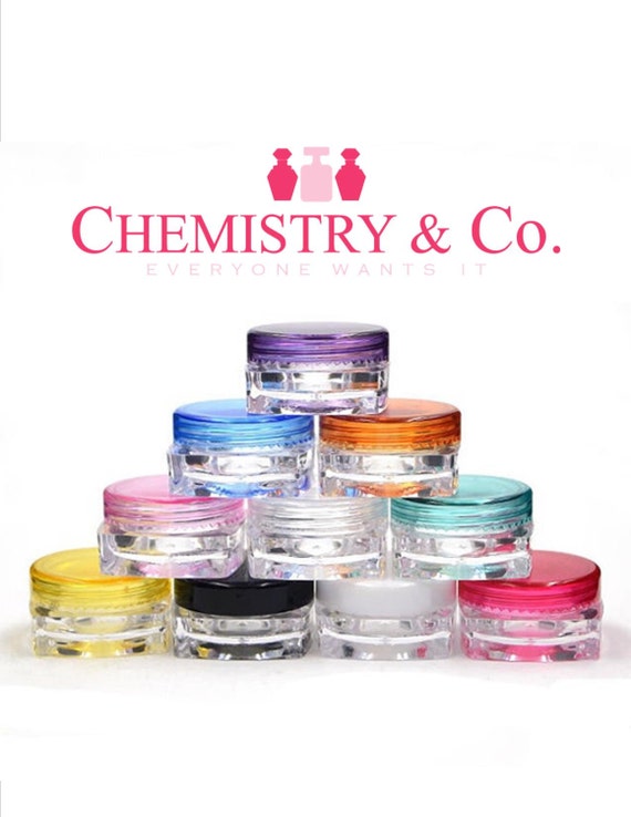Mini Lip Balm EMPTY Lip Gloss Jars 3g Travel by ChemistryCo