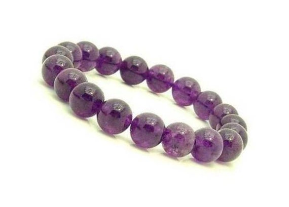 Amethyst Bracelet Amethyst Bead Bracelet Amethyst Gemstone