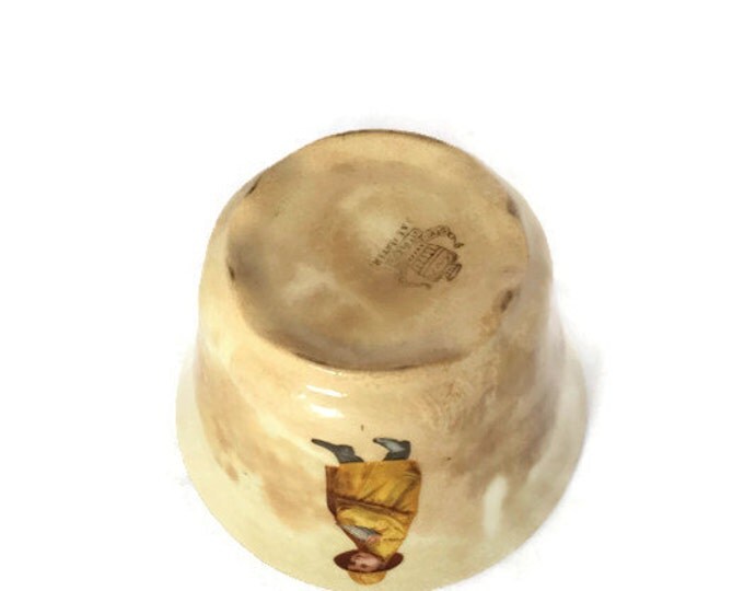 Antique J & E Mayer Uneeda Biscuit Nabisco Boy Advertising Scoop Bowl - Semi Vitreous China Bowl - Vintage Home Decor