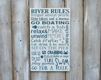 Relax You're On River Time River Sign Sign For The