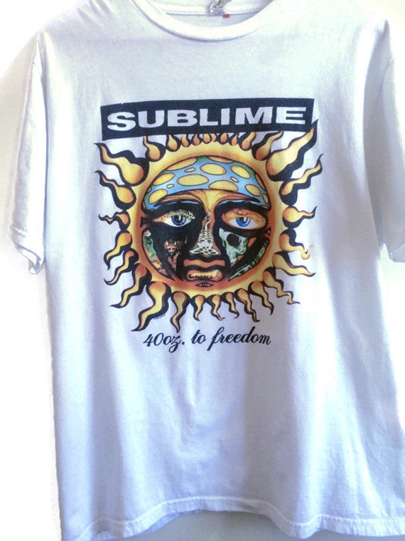Vintage Sublime 40oz to freedom T-shirt by Slumgull on Etsy