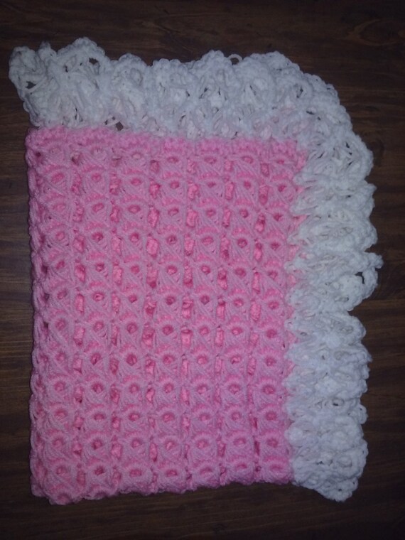 Baby Girl Blanket Crochet Baby Shower Gift