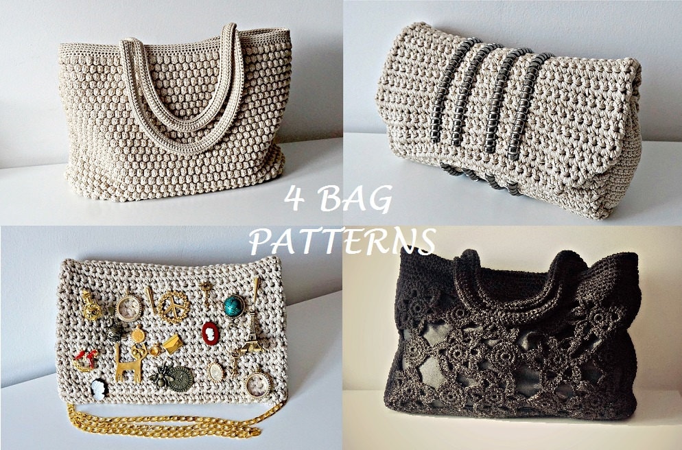 CROCHET PATTERN Crochet Bag Pattern Tote Pattern crochet purse