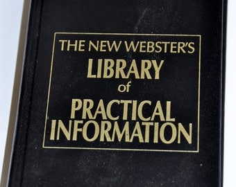 Old Dictionary. The New Webster's Library of Practical Information. Webster's. Websters.Dictionary. English Teacher Gift.English Dictionary.