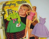 Paper Dolls, Hayley Mills Child Star, Walt Disney Star Paper Dolls, 1964 Paper Dolls Excellent Condition #2 Paper Dolls, Hayley Mills Child Star, Walt Disney Star Paper Dolls, 1964 Paper Dolls Excellent Condition #2