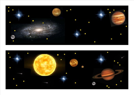 Universe Border for Classroom Noticeboards