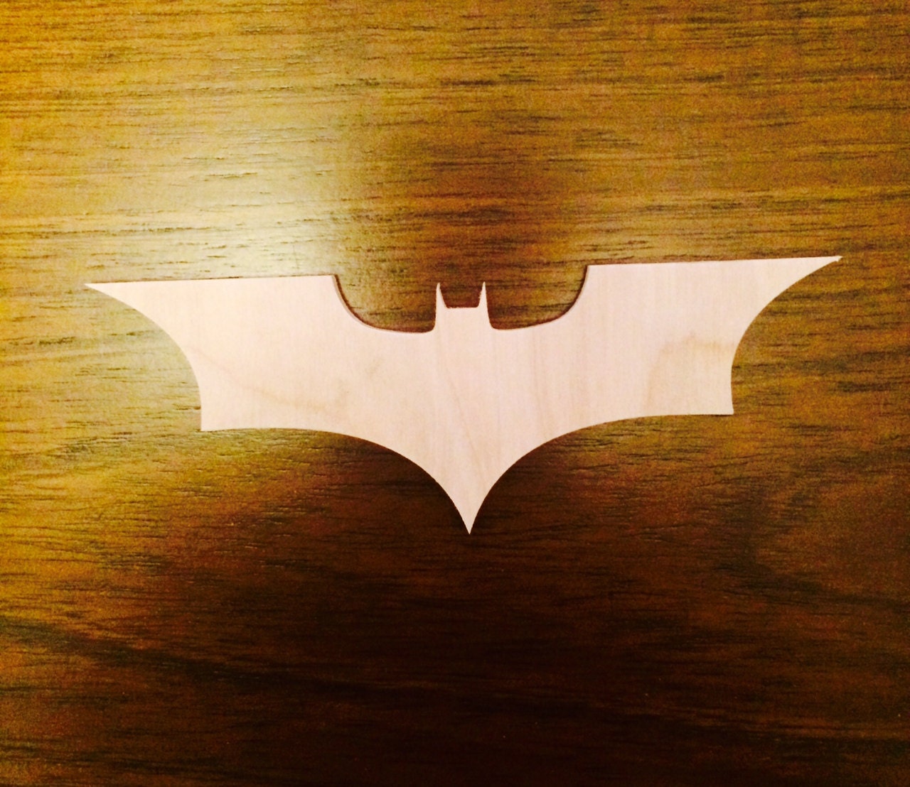 Batman symbol Batman emblem made of wood