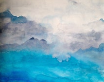 Popular items for watercolor ocean on Etsy