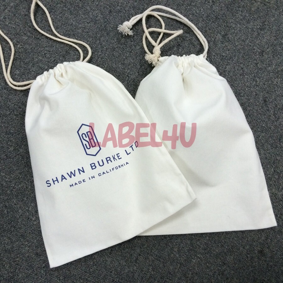 100 Durable Handbag Purse Dust Bag Cotton canvas by clothinglabelz