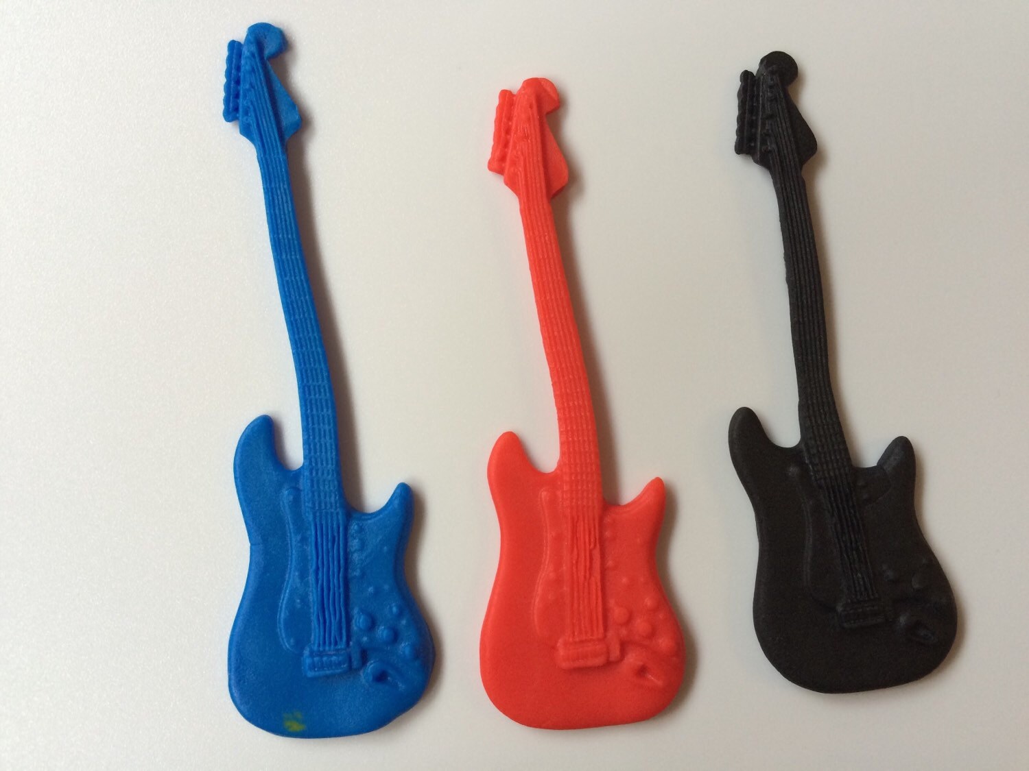 12 guitar cake topper Electric music edible fondant cupcake