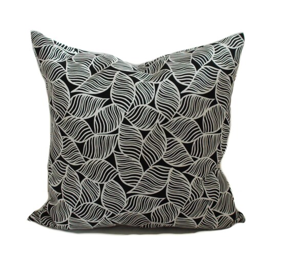 Outdoor pillow 20x20 Outdoor patio pillows Black by PillowCorner