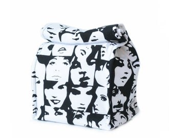 MTO Insulated lunch bag - Faces