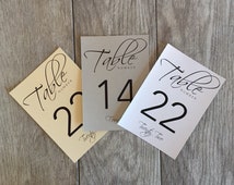 Popular items for table number tent on Etsy