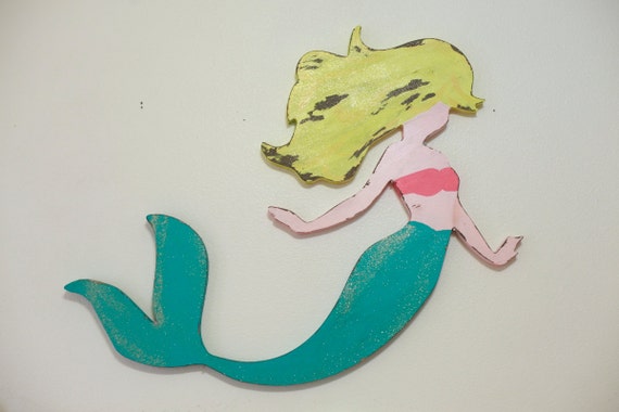 Mermaid wood cutout