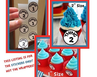 thing 1 and thing 2 stickers for shirts
