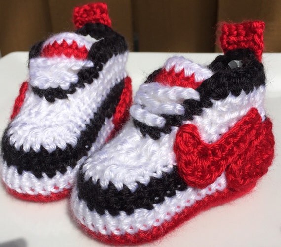 Nike Inspired Crochet Baby Shoes Booties