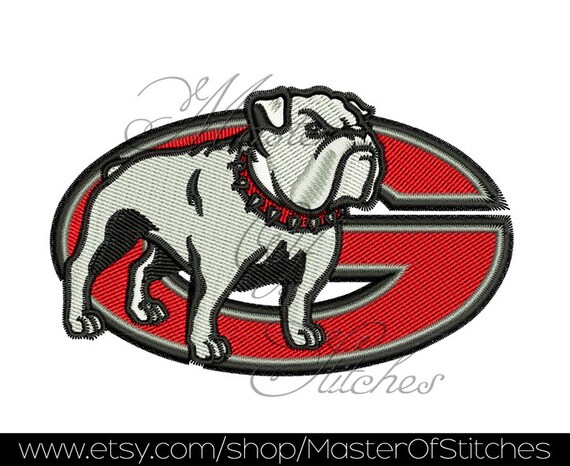 Football Machine Embroidery Designs georgia bulldogs 4x4