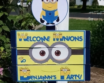 Minions Birthday Yard Sign