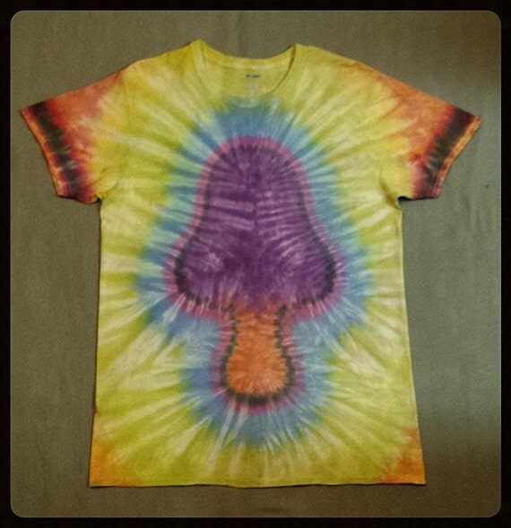 mushroom tie dye shirt diy