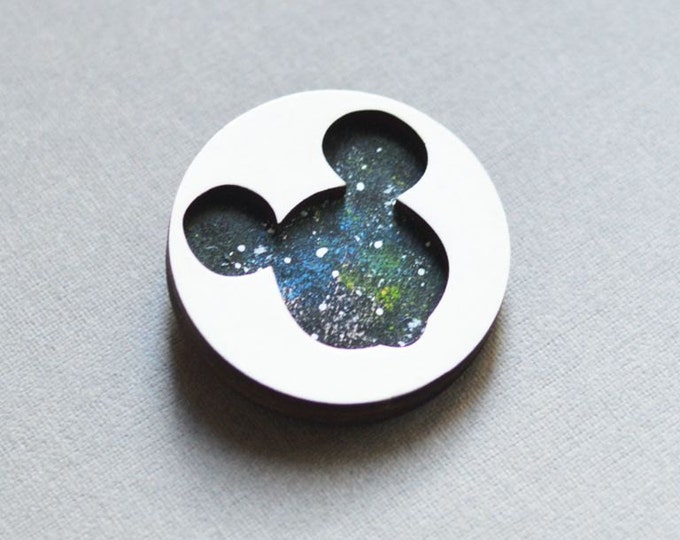 Space Mickey Mouse // Wooden brooch is covered with ECO paint // Laser Cut // 2015 Best Trends // Fresh Gifts // Swag Boho Style // Disney