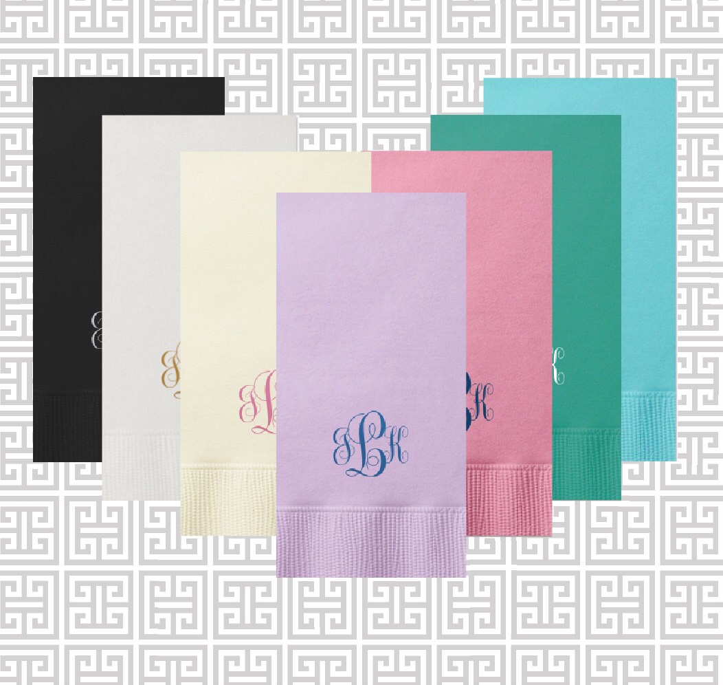 guest towels monogrammed guest towel by SequinsAndLipstick on Etsy