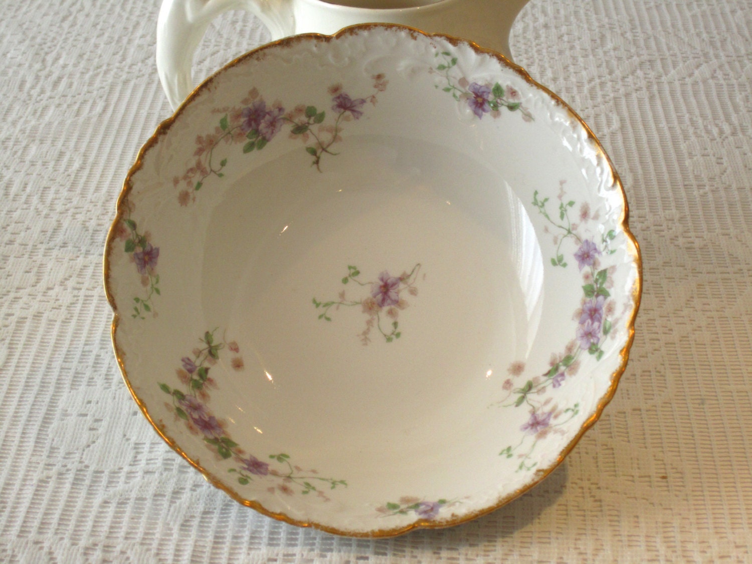 CH Field France Limoges Haviland Porcelain Round by WHSelection