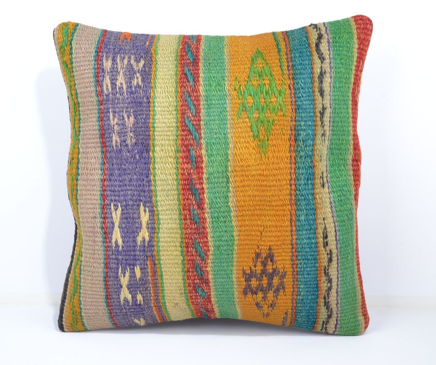 16 bohemian pillow cover floor pillow cover by SandyKilimPillow