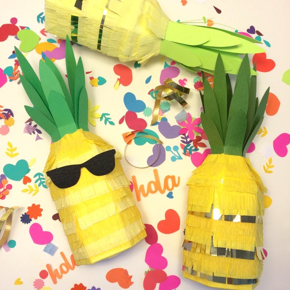 Pineapple Mini Piñata, Luau, Piñata Gift Box for Cinco de Mayo