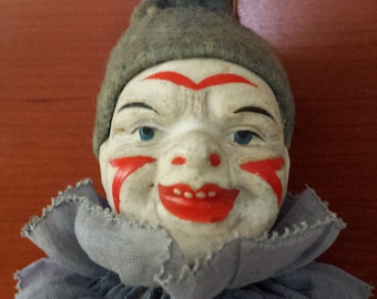 Antique One Legged Creepy Clown early circa 1905