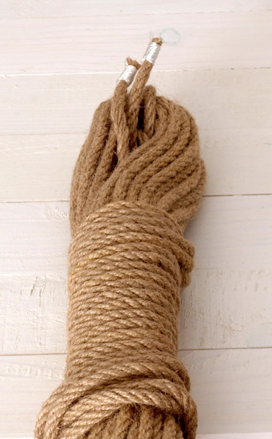 15ft-Natural Hemp Rope/Shibari/Kinbaku/ Thickness 10 mm