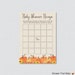 Pumpkin Baby Shower Bingo Cards Printable Blank Bingo Cards