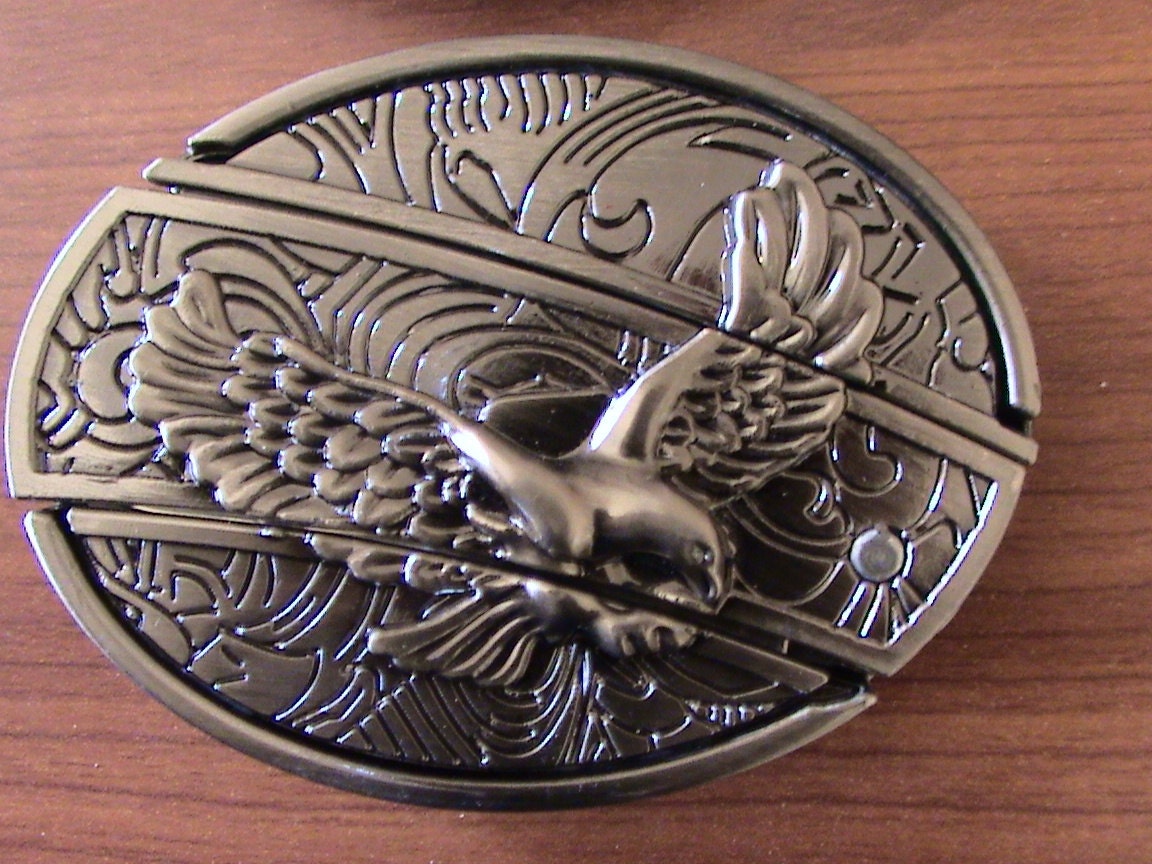 Eagle Belt Buckle with Knife included by LilLammcountrystore