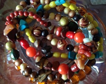 Natural Stone Stack Bracelet Set