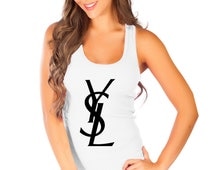 YSL Top Tank women Fashion Style100% Soft Cotton