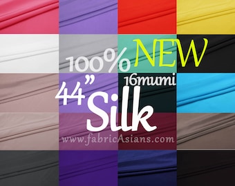 Crepe de Chine Solid Color Silk by the yard