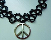 Peace Tattoo Choker