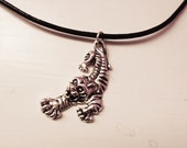 Tiger Leather Choker