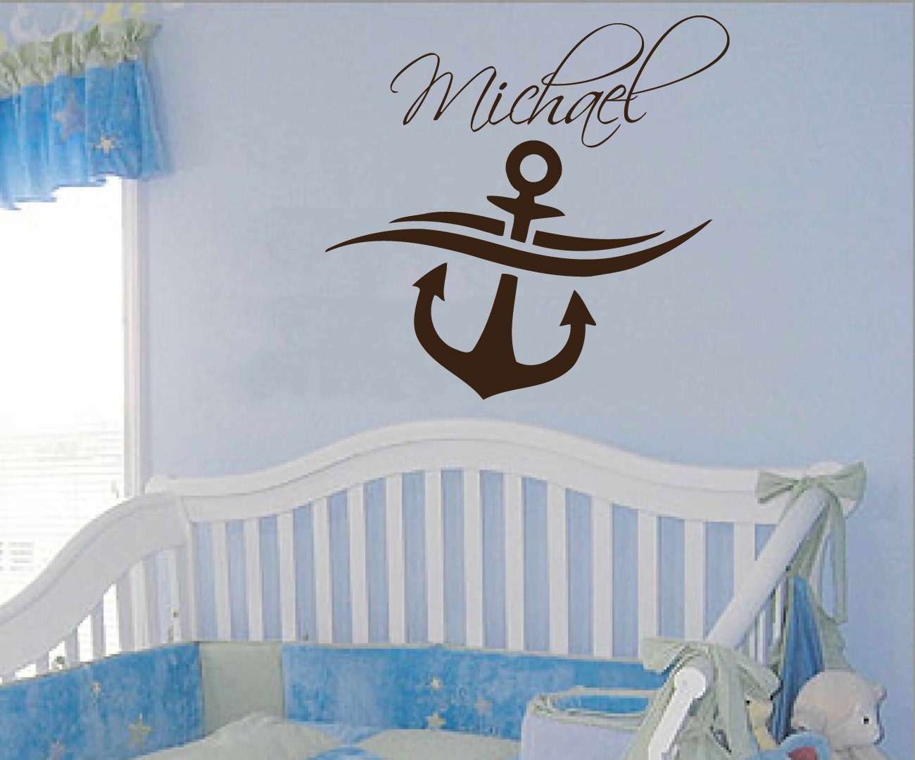 Anchor Wall Decals Vinyl Decal Sticker by WallDecalswithLove