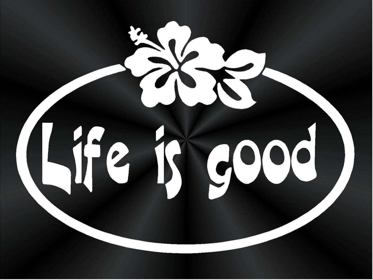Life Is Good Decals Cute Truck Car Window vinyl by TruLineDecals