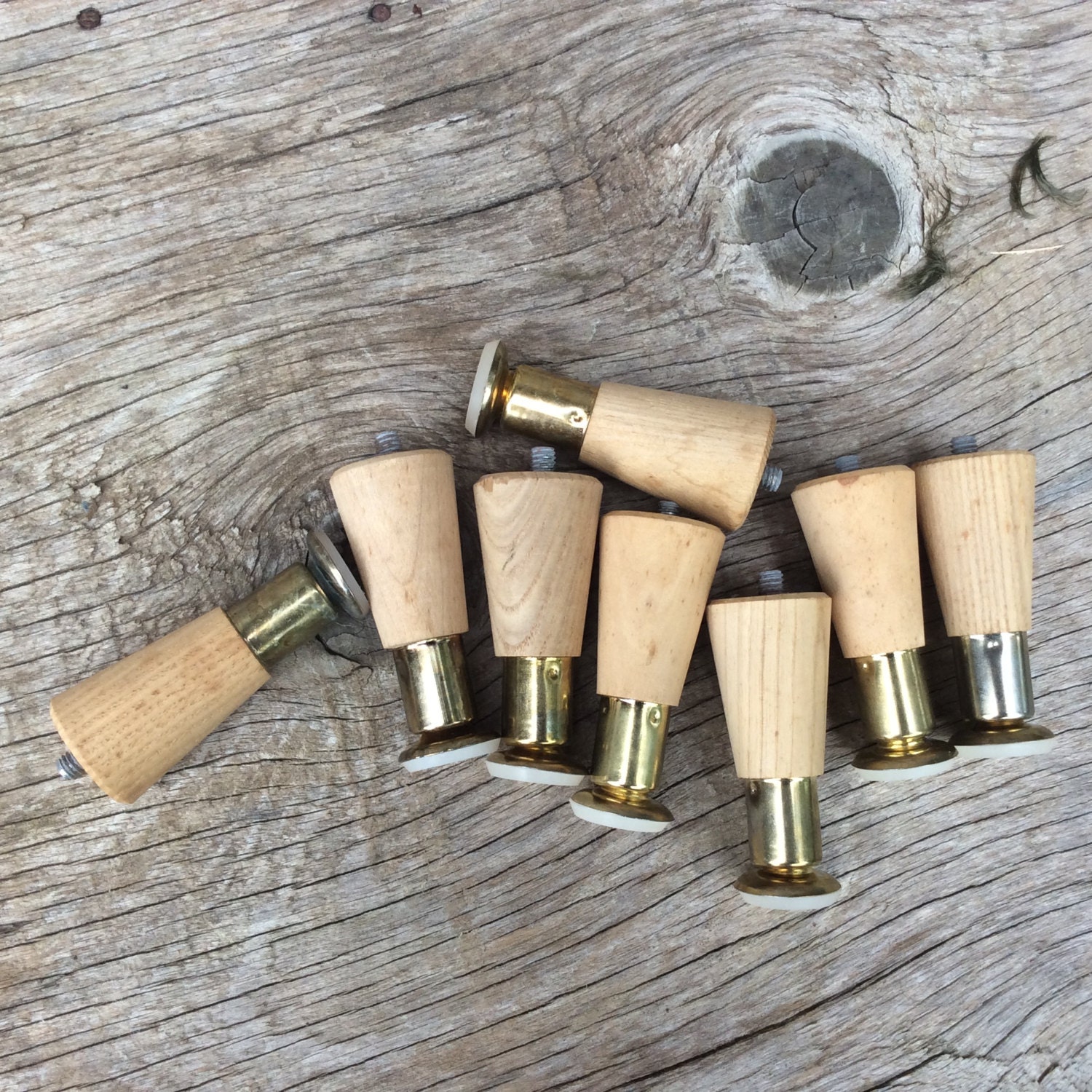 set of 8 3.25 inch vintage furniture legs by TollBranchFarm