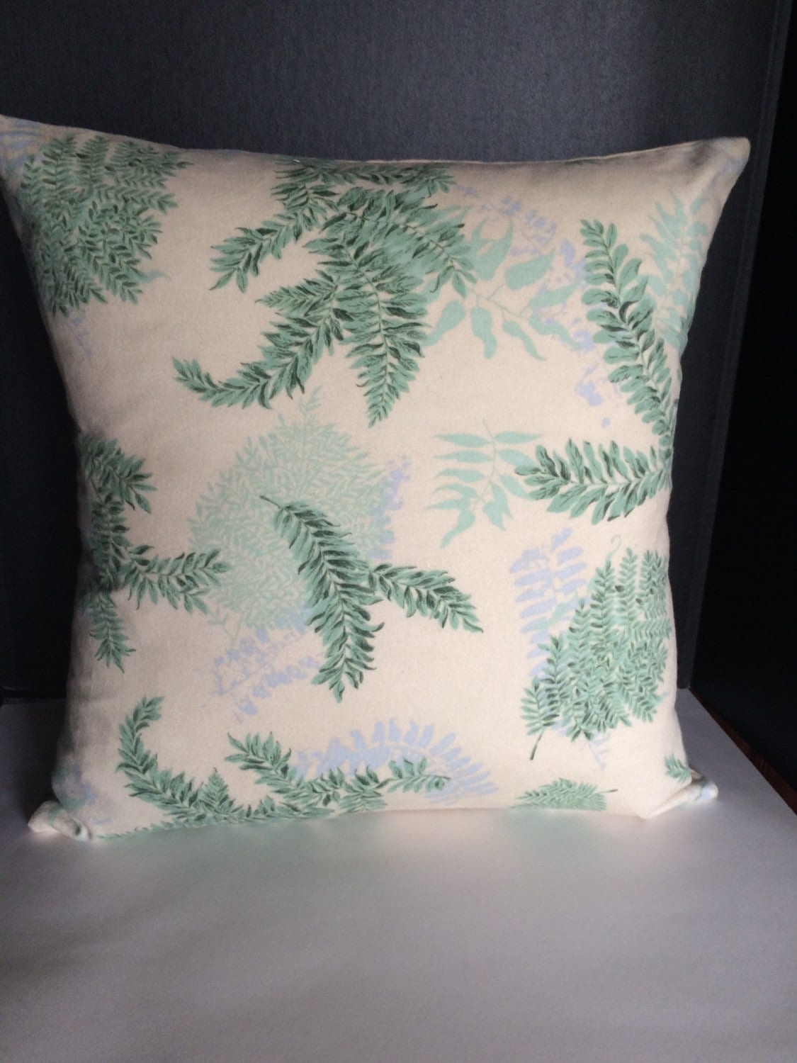 Green Blue Throw Pillow Covers Set of two 16 Fern