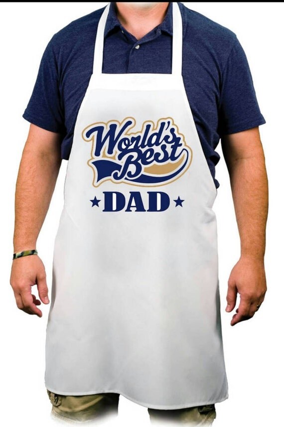 Custom Personalized Apron Worlds Best Dad Fathers Day