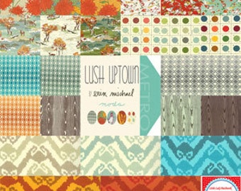 Destash Charm Pack Lush Uptown by Erin Michael of Moda destash quilter cotton Out of Print OOP Hard to find