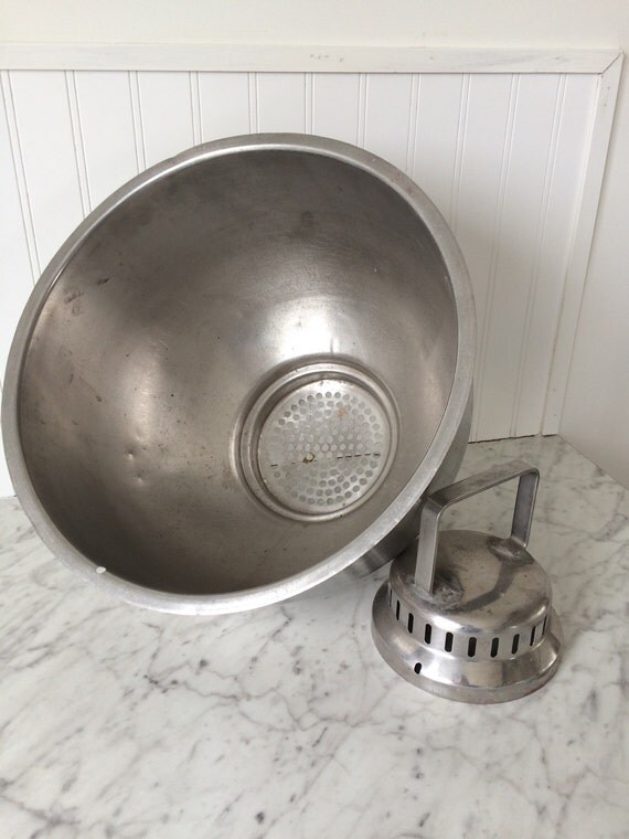 Vintage Milk Strainer Stainless Steel by