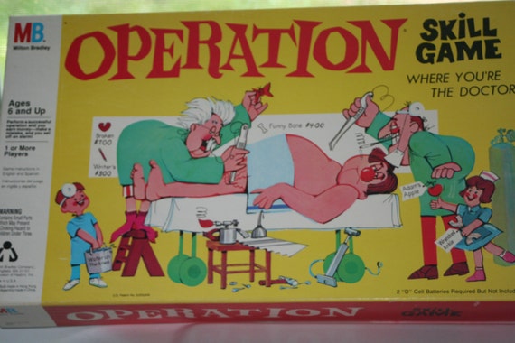 1965 Operation Game Milton Bradley CompanyVintage