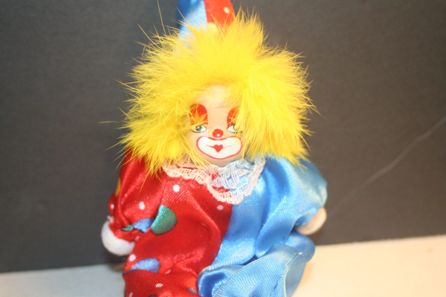 Small Vintage Porcelain Clown Doll Collectible by ...