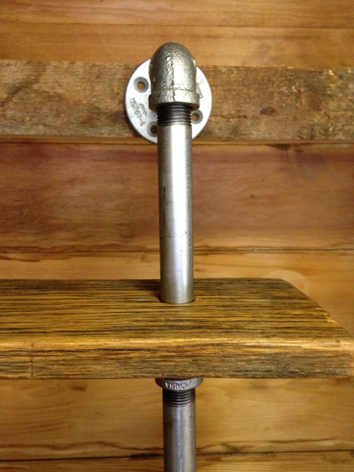 Customizable Galvanized Pipe Double Bookshelf by iReclaimed